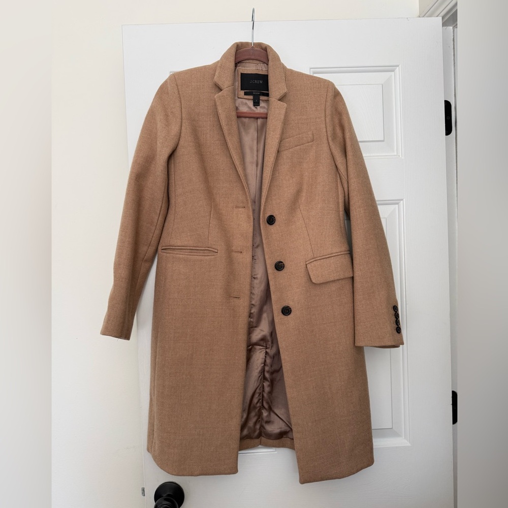 J. Crew Regent Women's Camel coat size 2